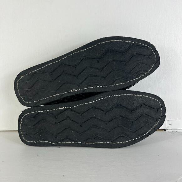 Valencia Imports Sandals Mens 9.5 Black Leather Tire Sole Casual Traditional main image 4